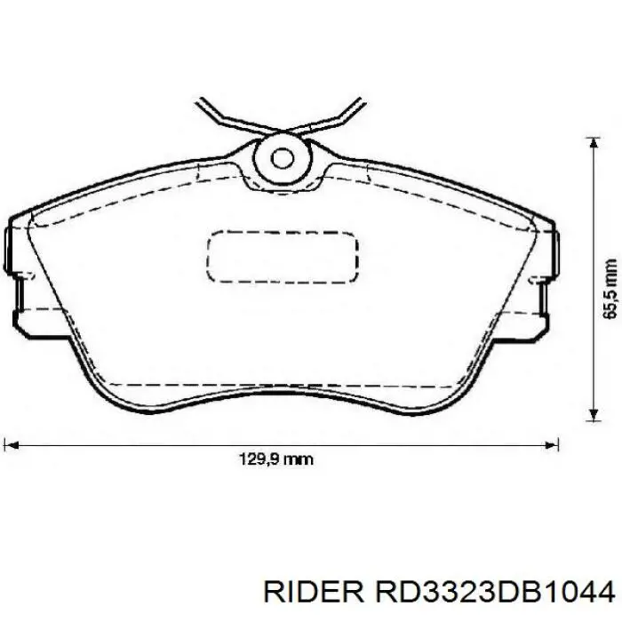Купить RD3323DB1044 Rider Колодки тормозные