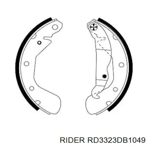 RD3323DB1049 Rider Колодки передние
