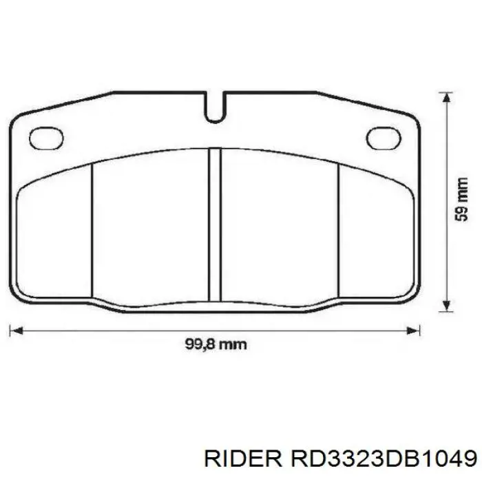 Колодки Rider RD3323DB1049 цена, от 18.33 USD