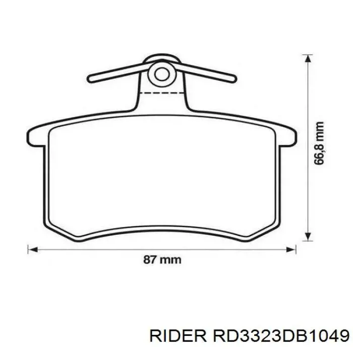 Купить RD3323DB1049 Rider Колодки тормозные