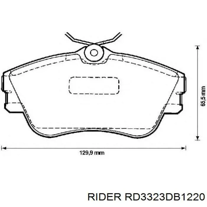 RD3323DB1220 Rider Колодки передние