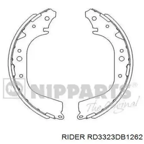 Колодки дисковые  Rider RD3323DB1262 цена, от 12.35 USD