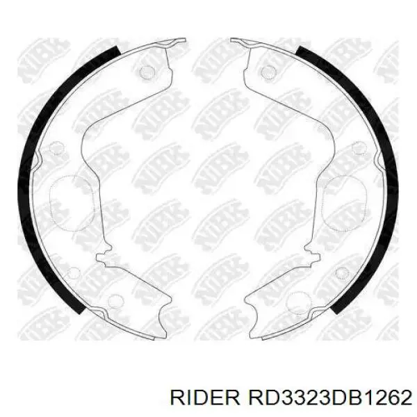 RD3323DB1262 Rider Колодки тормозные дисковые комплект