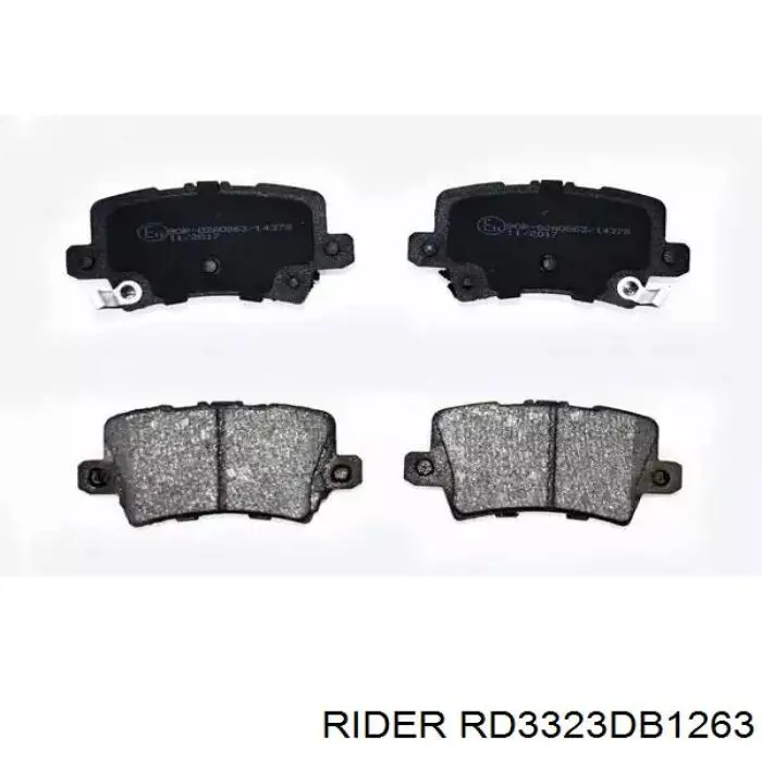 RD3323DB1263 Rider Колодки тормозные дисковые комплект