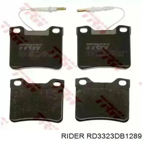 RD3323DB1289 Rider Колодки тормозные дисковые комплект