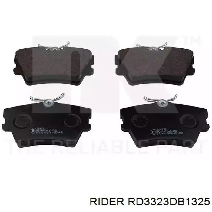 Купить RD3323DB1325 Rider Колодки тормозные задние, дисковые