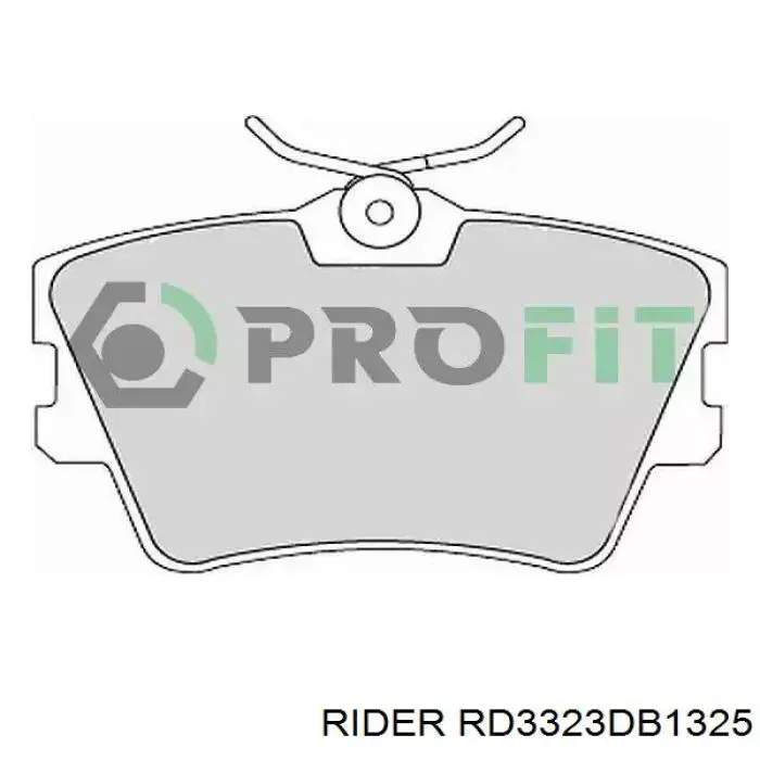 Задние тормозные колодки RD3323DB1325 Rider