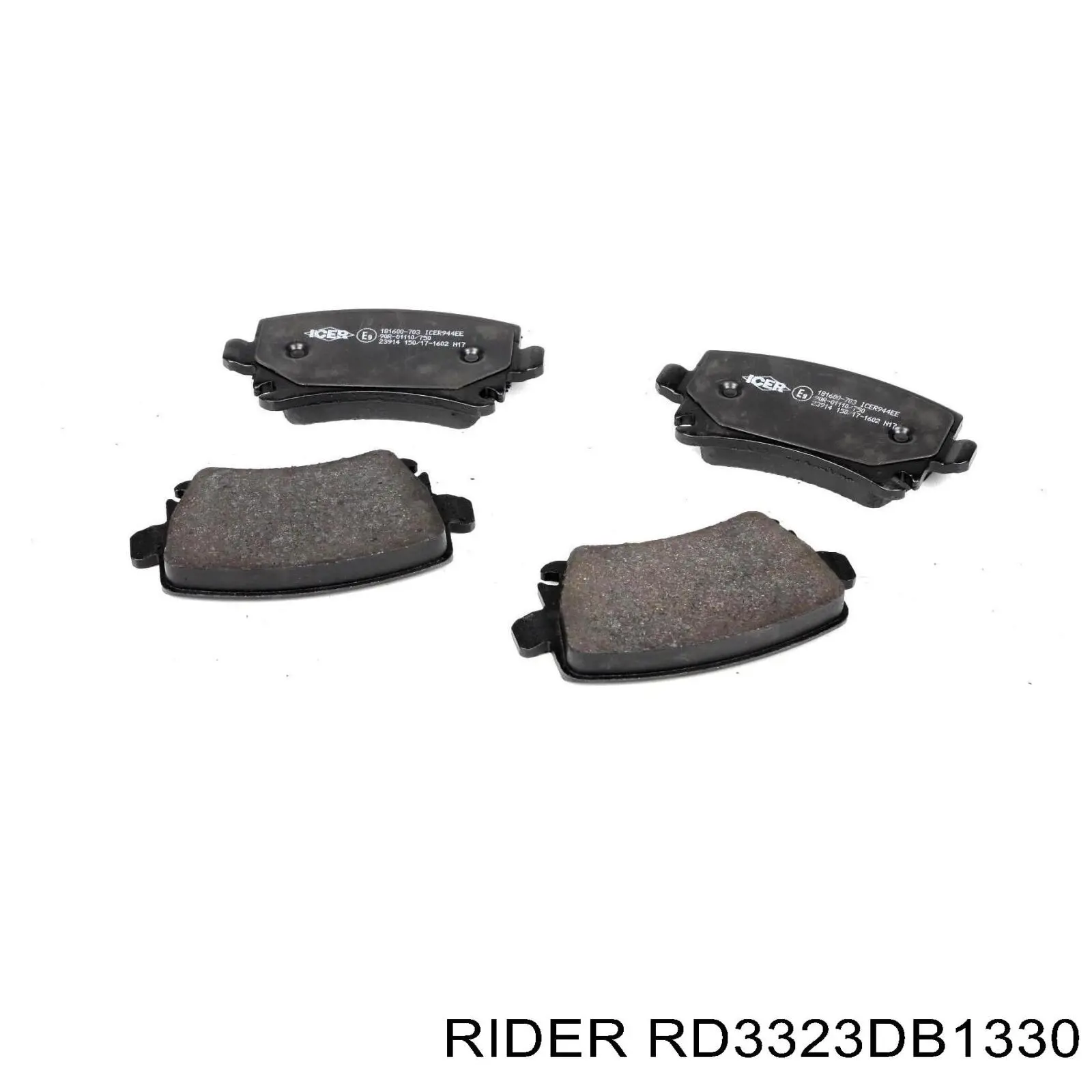 Купить RD3323DB1330 Rider Колодки тормозные задние, дисковые