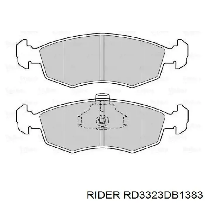 Передние тормозные колодки RD3323DB1383 Rider