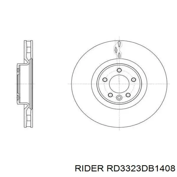 Купить RD3323DB1408 Rider Колодки тормозные задние, дисковые
