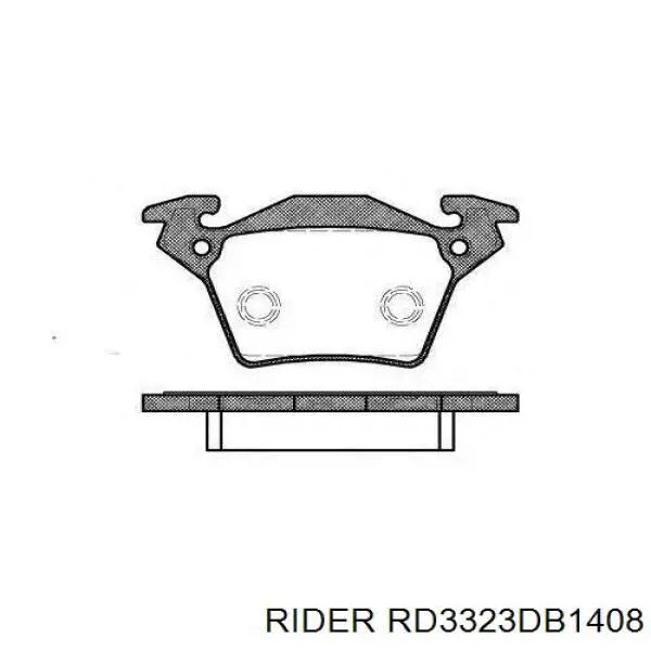 Задние тормозные колодки RD3323DB1408 Rider