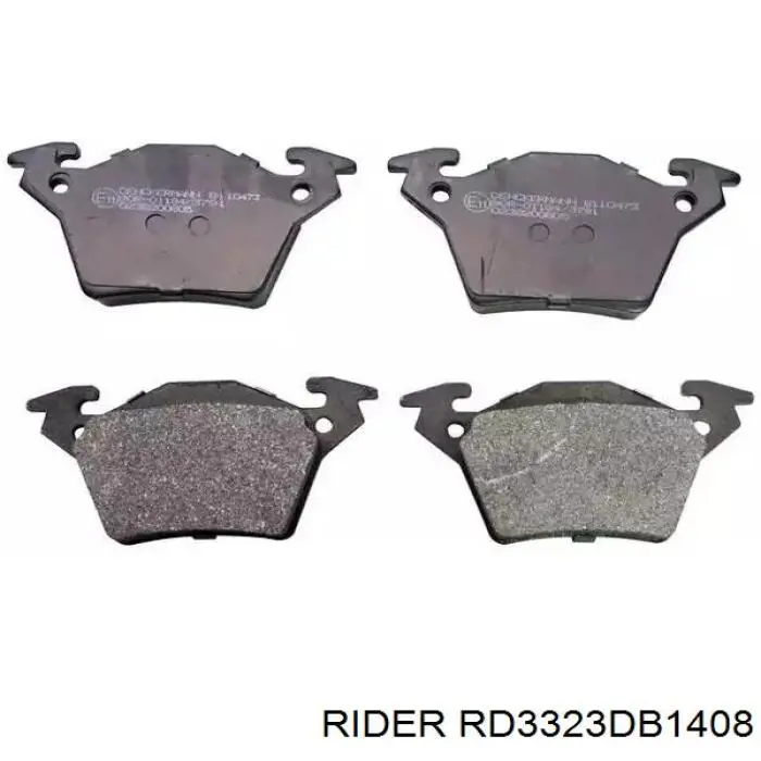 RD3323DB1408 Rider Колодки тормозные дисковые комплект