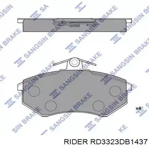 Передние тормозные колодки RD3323DB1437 Rider