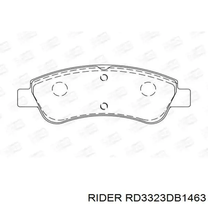 Передние тормозные колодки RD3323DB1463 Rider