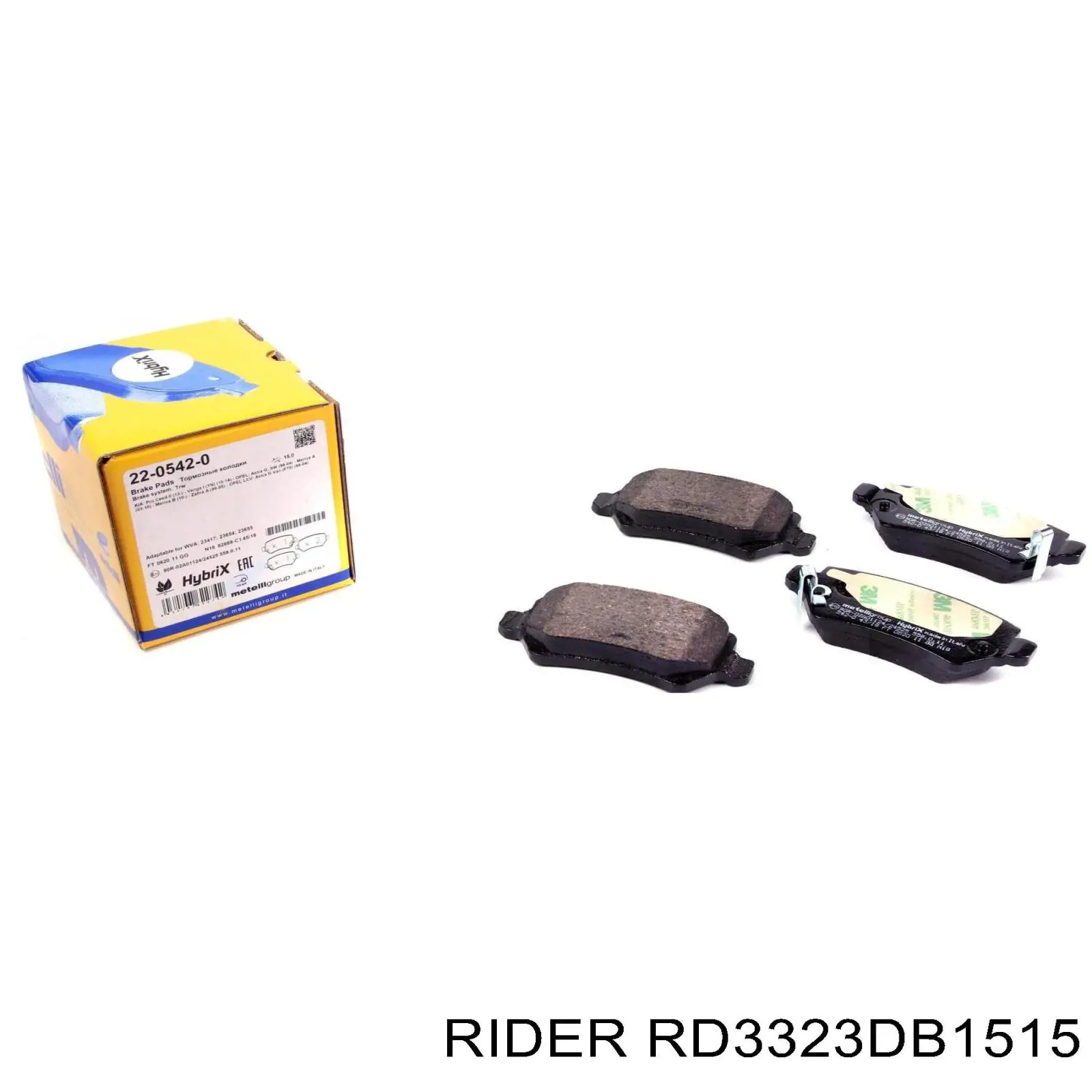 Купить RD3323DB1515 Rider Колодки тормозные задние, дисковые