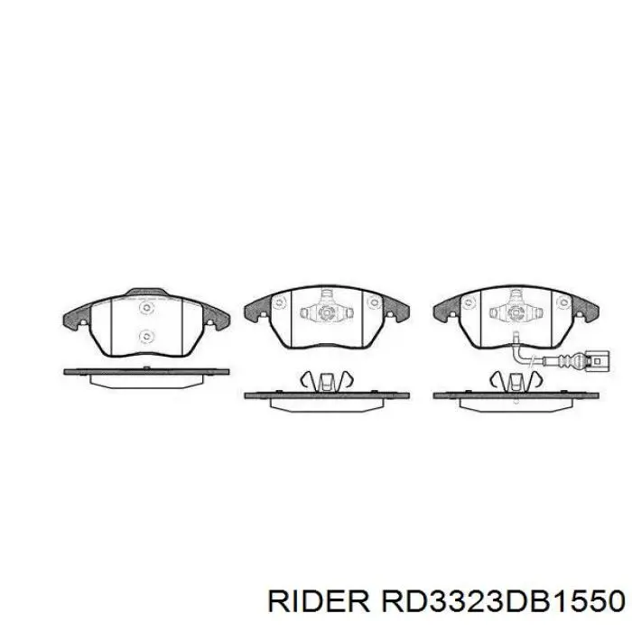 Передние тормозные колодки RD3323DB1550 Rider