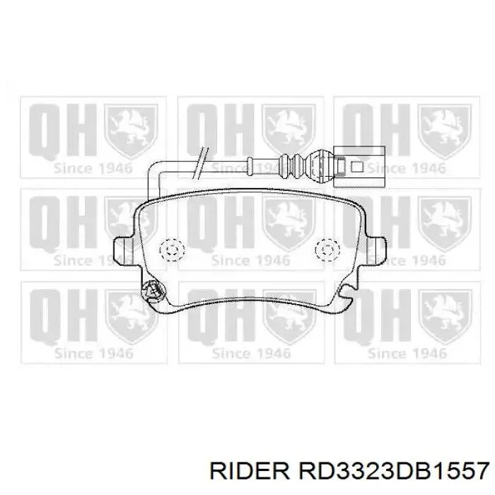 RD3323DB1557 Rider Колодки тормозные дисковые комплект