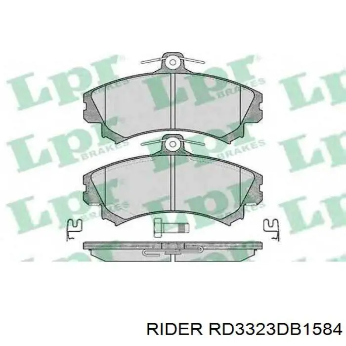 Передние тормозные колодки RD3323DB1584 Rider