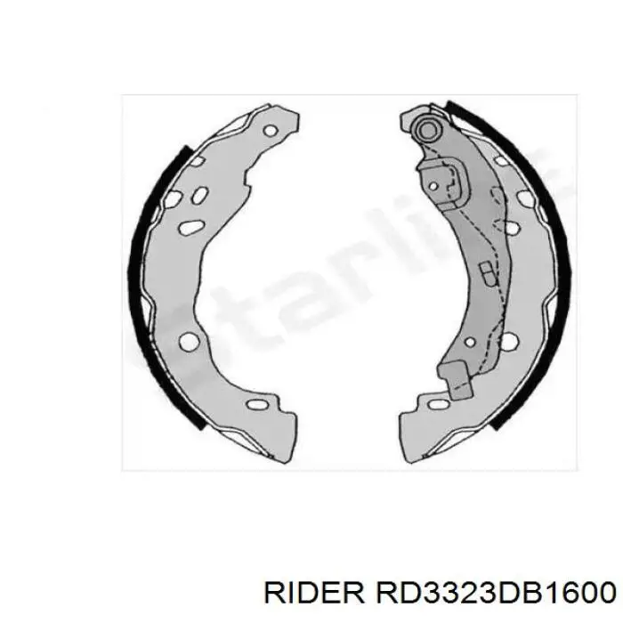 Купить RD3323DB1600 Rider Колодки тормозные