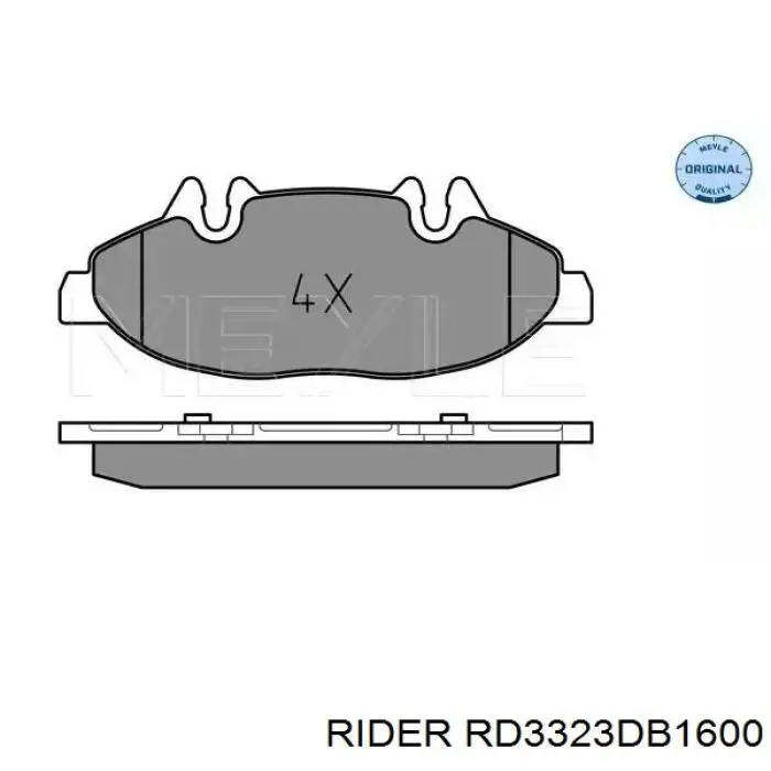 Передние тормозные колодки RD3323DB1600 Rider