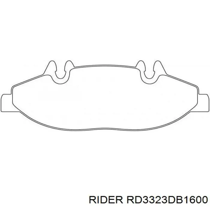 RD3323DB1600 Rider Колодки передние