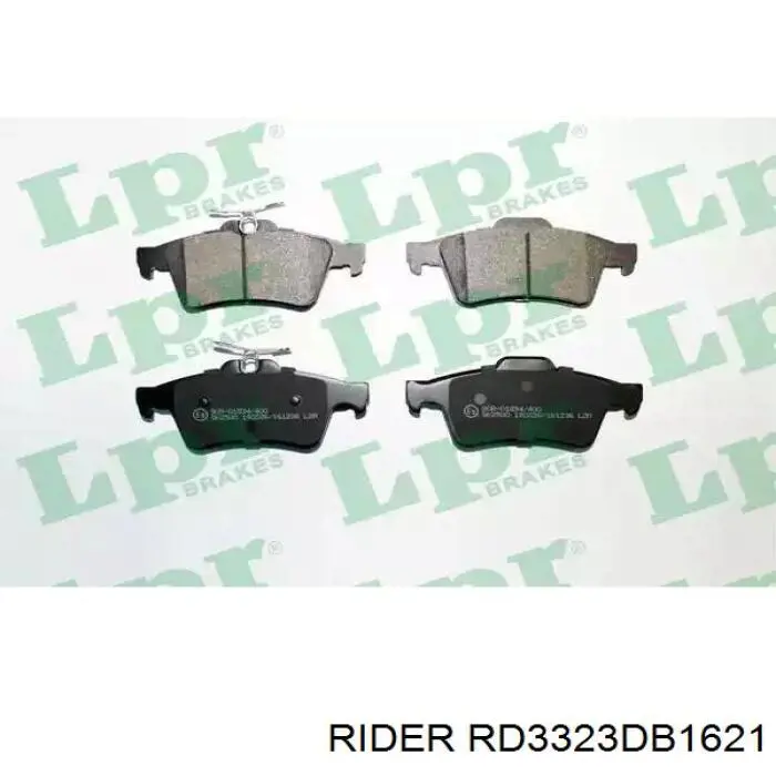 Задние тормозные колодки RD3323DB1621 Rider