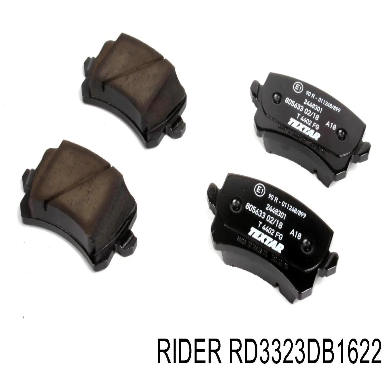 RD3323DB1622 Rider Колодки тормозные дисковые комплект