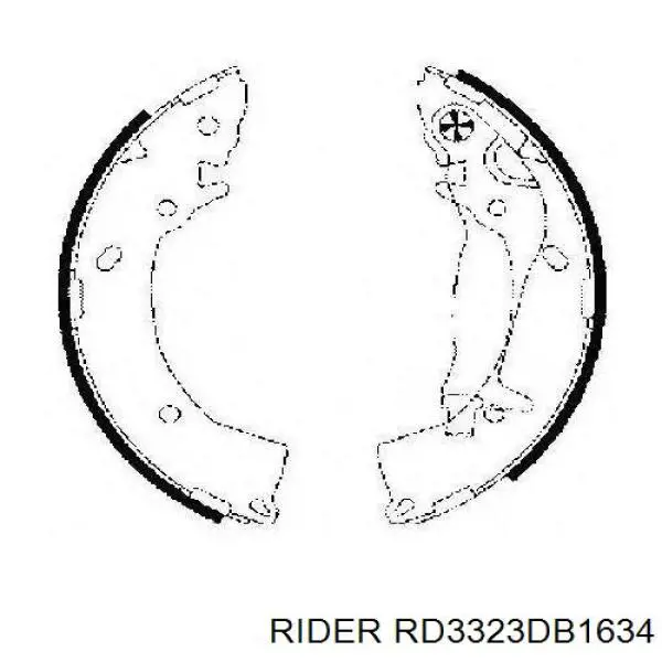 Колодки Rider RD3323DB1634 цена, от 13.56 USD