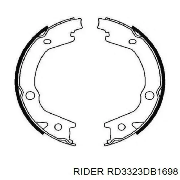 Колодки Rider RD3323DB1698 цена, от 19.24 USD