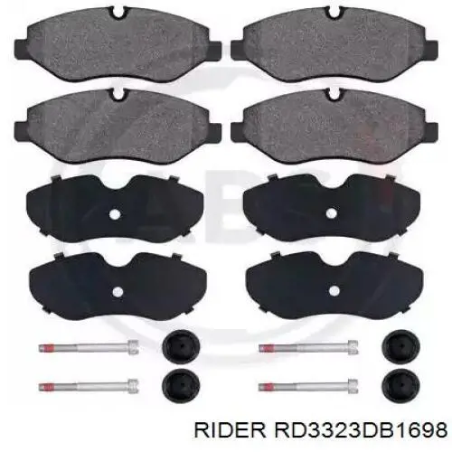 RD3323DB1698 Rider Колодки передние