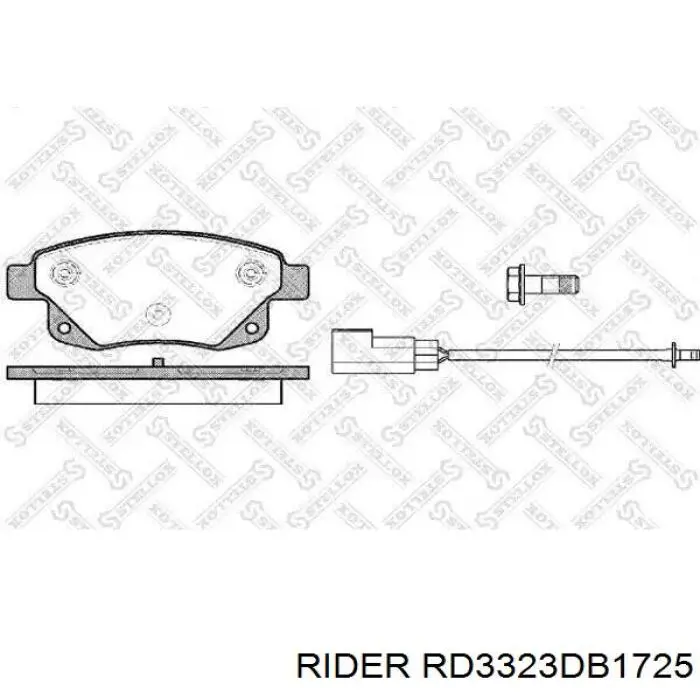 Колодки дисковые  Rider RD3323DB1725 цена, от 16.22 USD