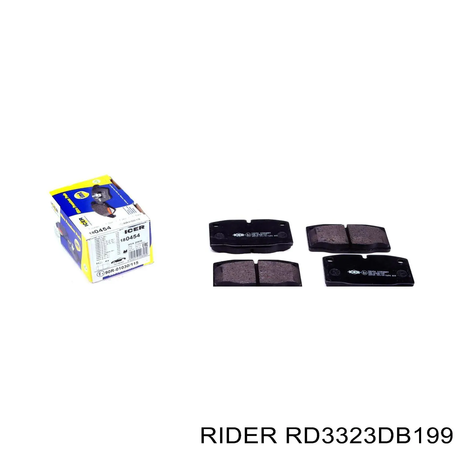Передние тормозные колодки RD3323DB199 Rider