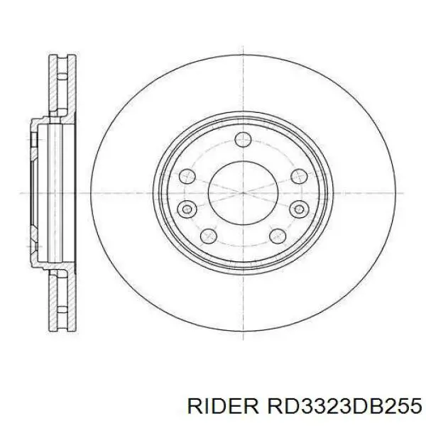 RD3323DB255 Rider Колодки передние