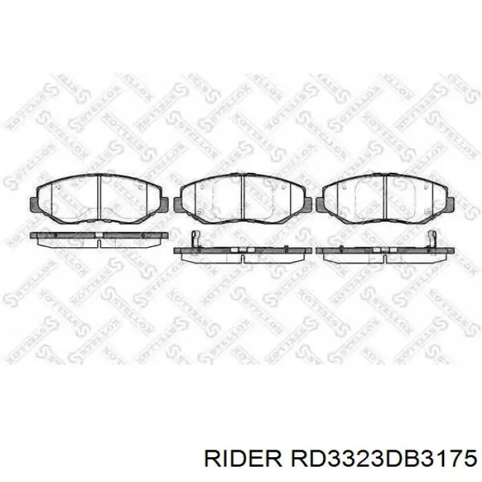 Купить RD3323DB3175 Rider Колодки тормозные задние, дисковые