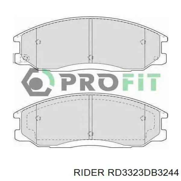 Передние тормозные колодки RD3323DB3244 Rider