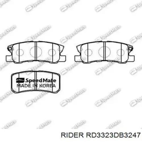 Колодки дисковые  Rider RD3323DB3247 цена, от 12.42 USD