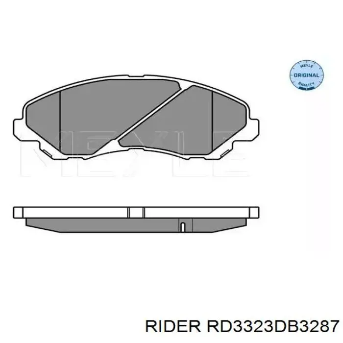 Pastillas de freno delanteras RD3323DB3287 Rider