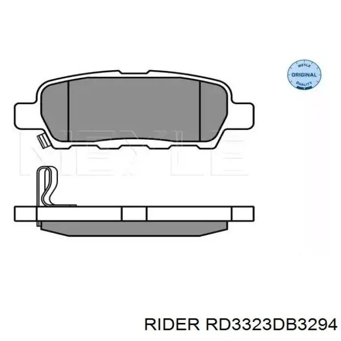 Купить RD3323DB3294 Rider Колодки тормозные задние, дисковые