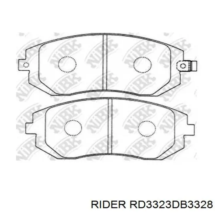 Передние тормозные колодки RD3323DB3328 Rider