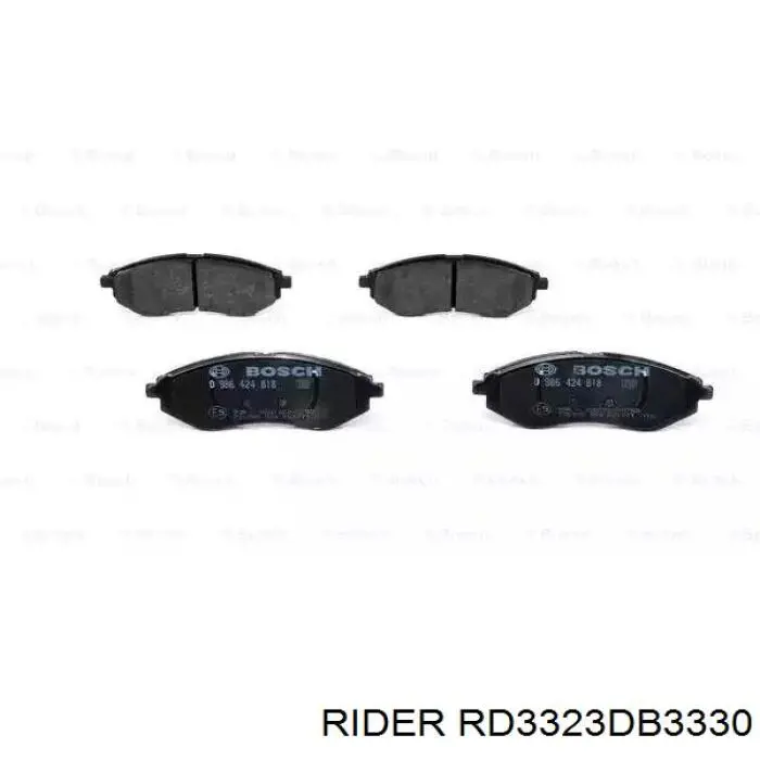 Колодки тормозные передние дисковые Rider RD3323DB3330