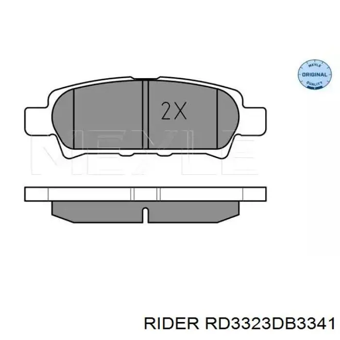 Задние тормозные колодки RD3323DB3341 Rider