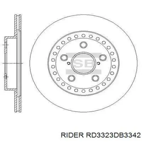 Колодки Rider RD3323DB3342 цена, от 14.28 USD