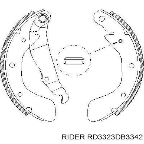 Передние тормозные колодки RD3323DB3342 Rider