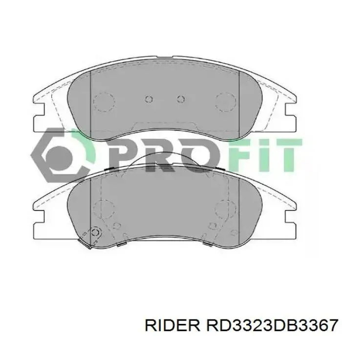 Купить RD3323DB3367 Rider Колодки тормозные