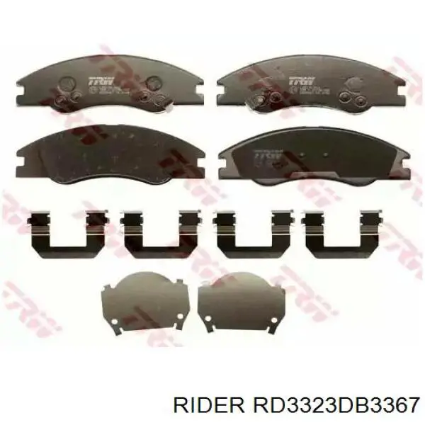 RD3323DB3367 Rider Колодки передние