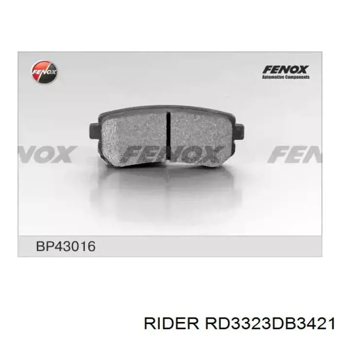 Колодки дисковые  Rider RD3323DB3421 цена, от 14.17 USD