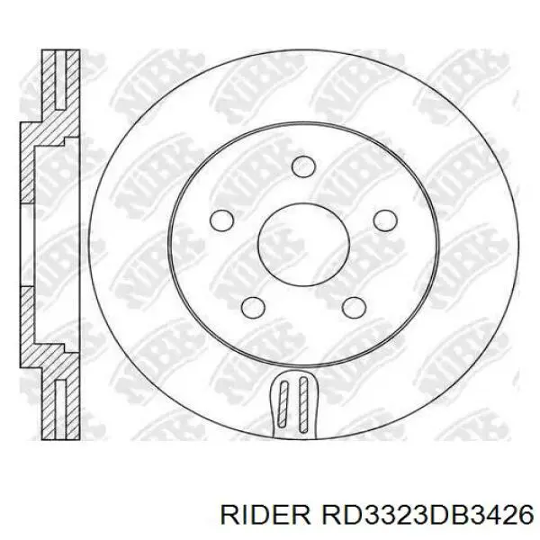 Задние тормозные колодки RD3323DB3426 Rider