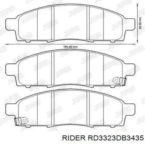 RD3323DB3435 Rider Колодки передние