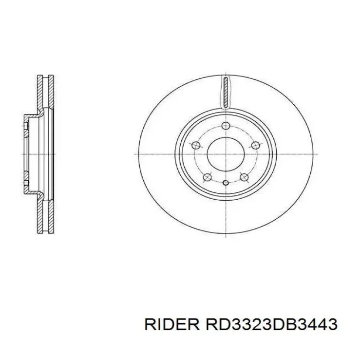 Тормозные колодки Rider RD3323DB3443