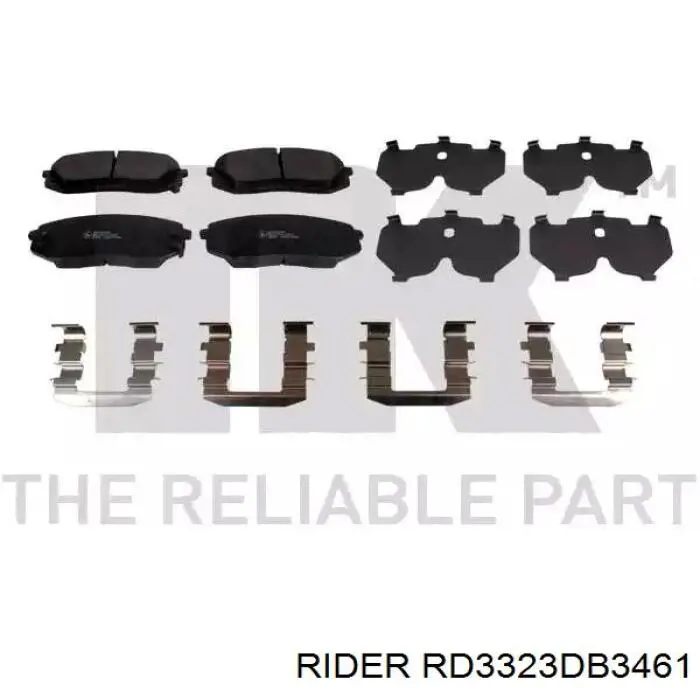 RD3323DB3461 Rider Колодки передние